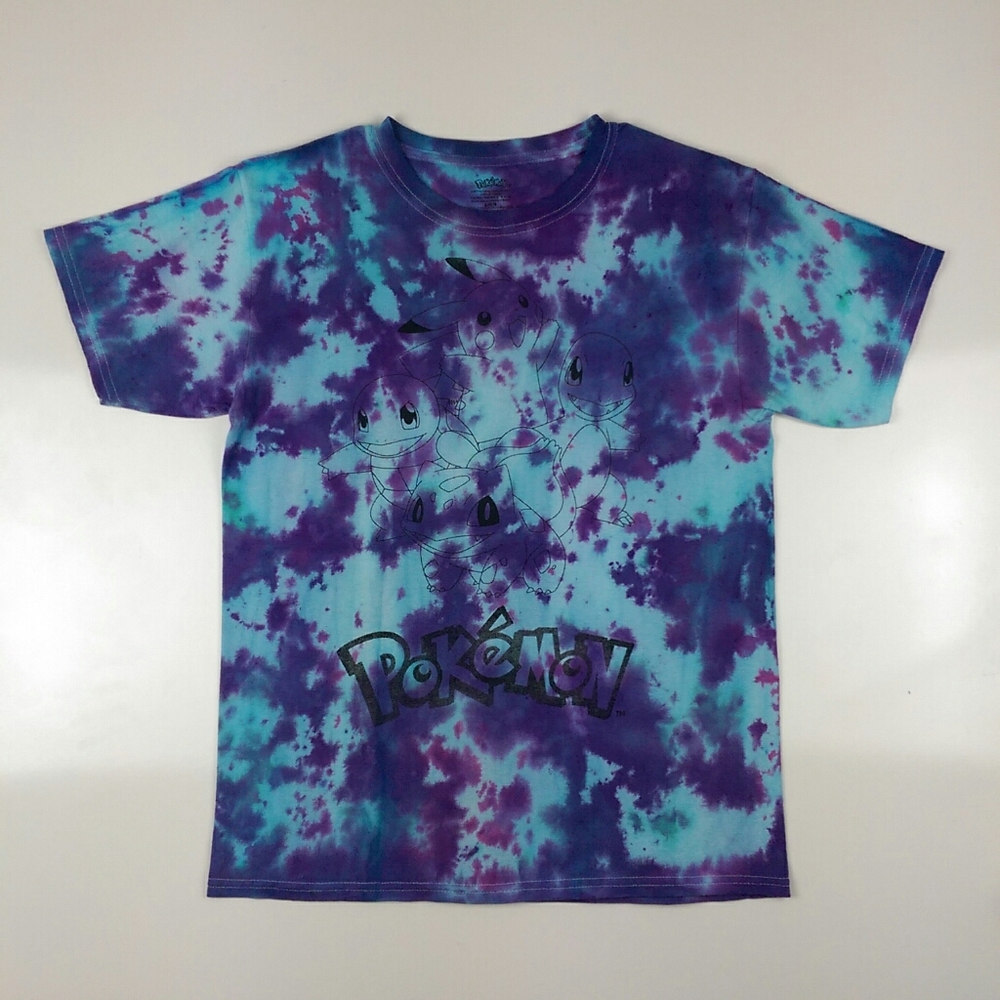 Pokemon Tie Die Graphic Youth Large T Shirt